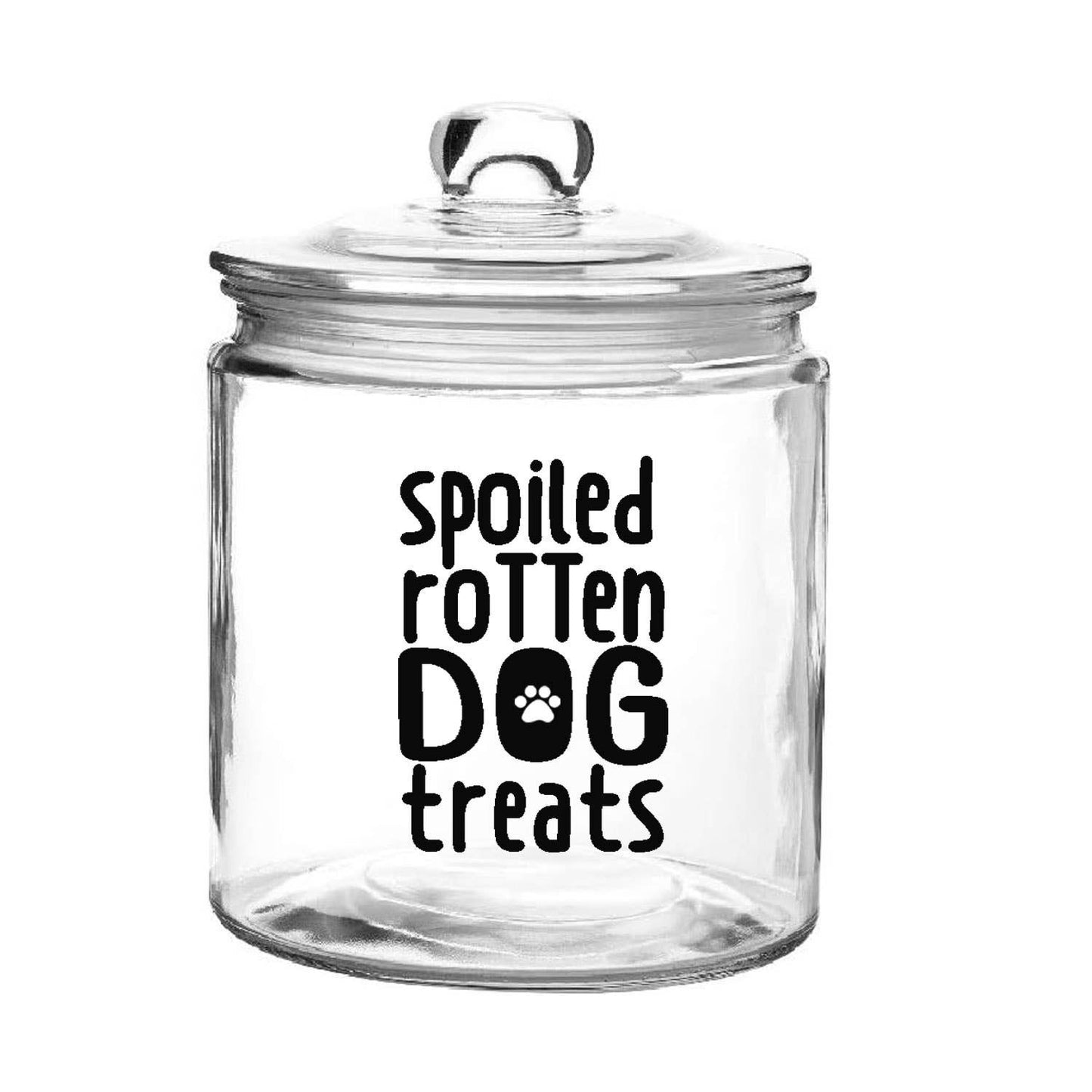Dog Treats Jar Label (Black, Packaged, Video)