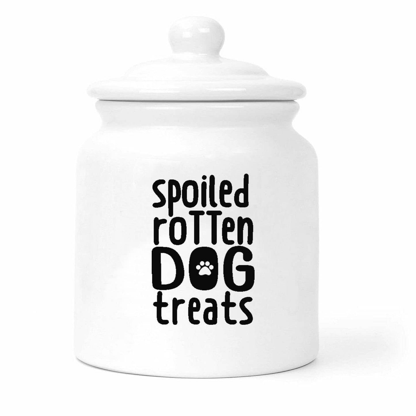 Dog Treats Jar Label (Black, Packaged, Video)