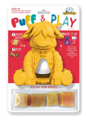 Yeti Puff and Play Dog Toy