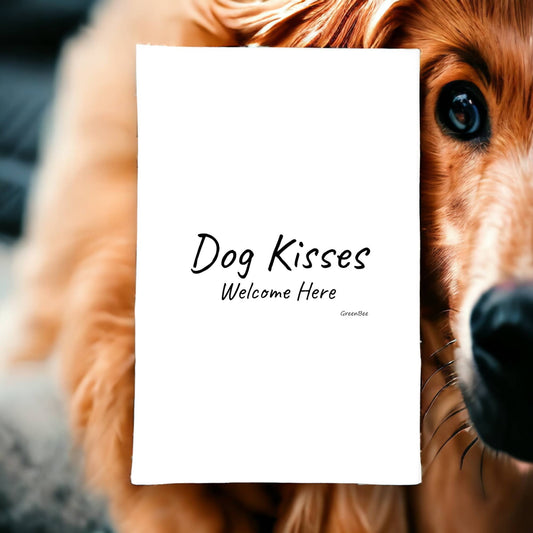 Dog Kisses Tea Towel